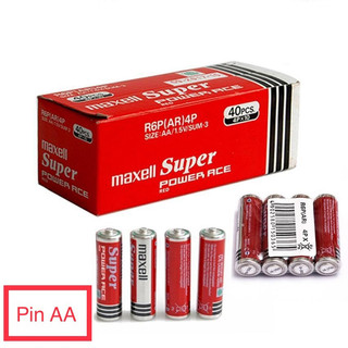 Pin 2aa 3aa maxell chính hãng hộp 40 viên