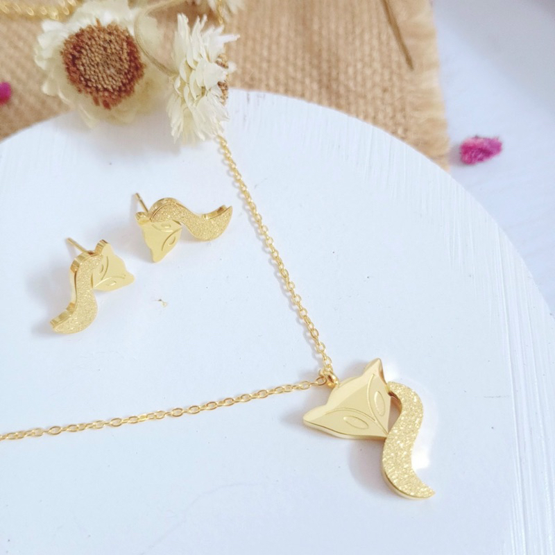 Set trang sức hoạ tiết Cáo