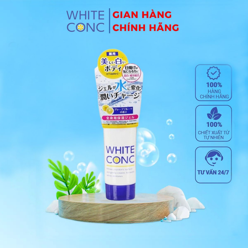 Kem dưỡng ẩm trắng da toàn thân ban đêm White ConC Watery Cream 90g xuất xứ Nhật Bản