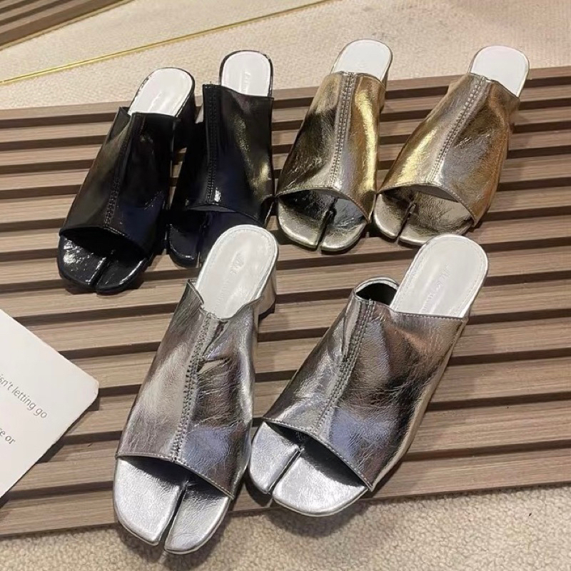 ORDER 🍃 Guốc quai ngang gót tròn móng chân 4cm 35-39