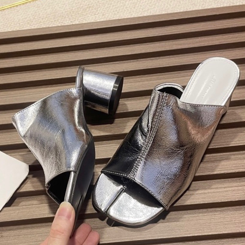 ORDER 🍃 Guốc quai ngang gót tròn móng chân 4cm 35-39