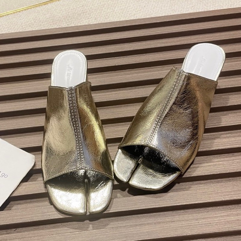 ORDER 🍃 Guốc quai ngang gót tròn móng chân 4cm 35-39