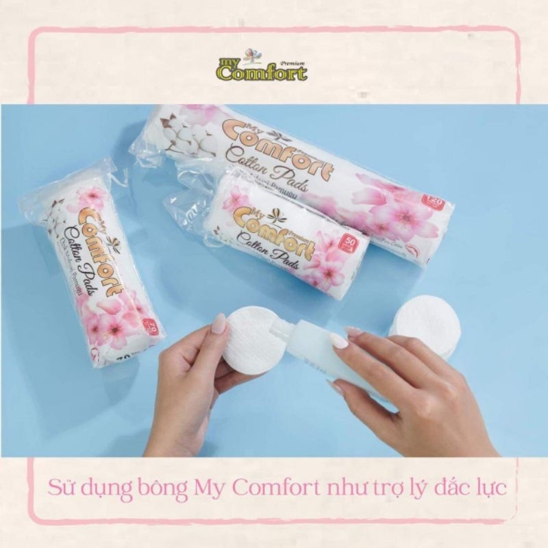 Bông tẩy trang My comfort thổ nhĩ kì 70 miếng