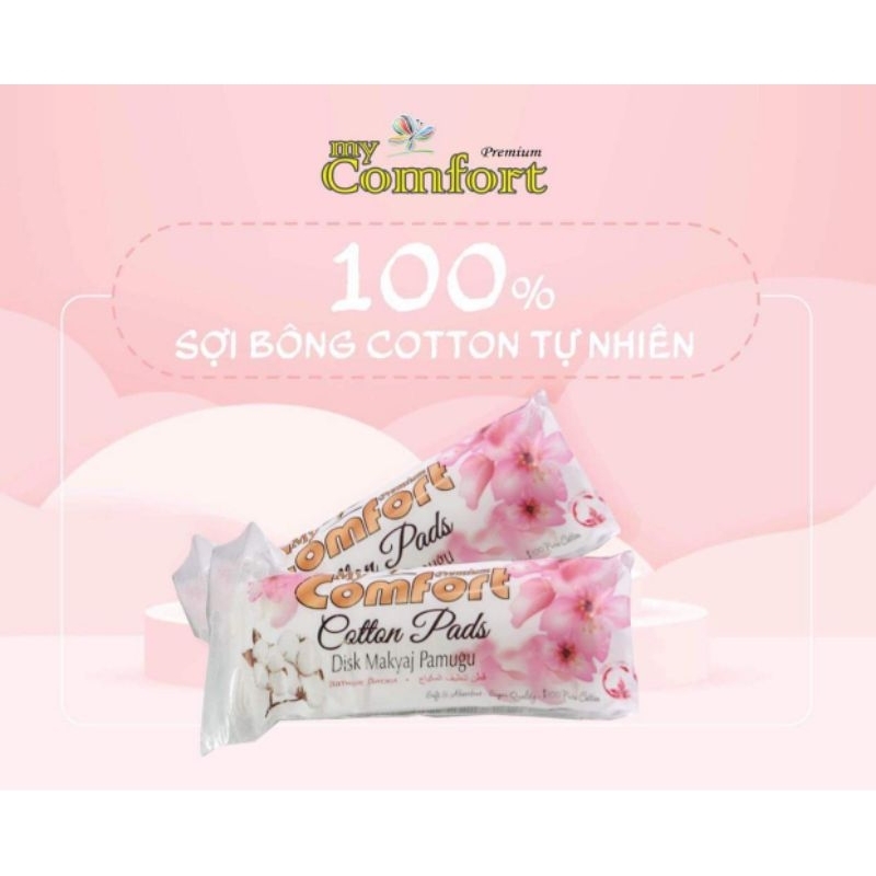 Bông tẩy trang My comfort thổ nhĩ kì 70 miếng