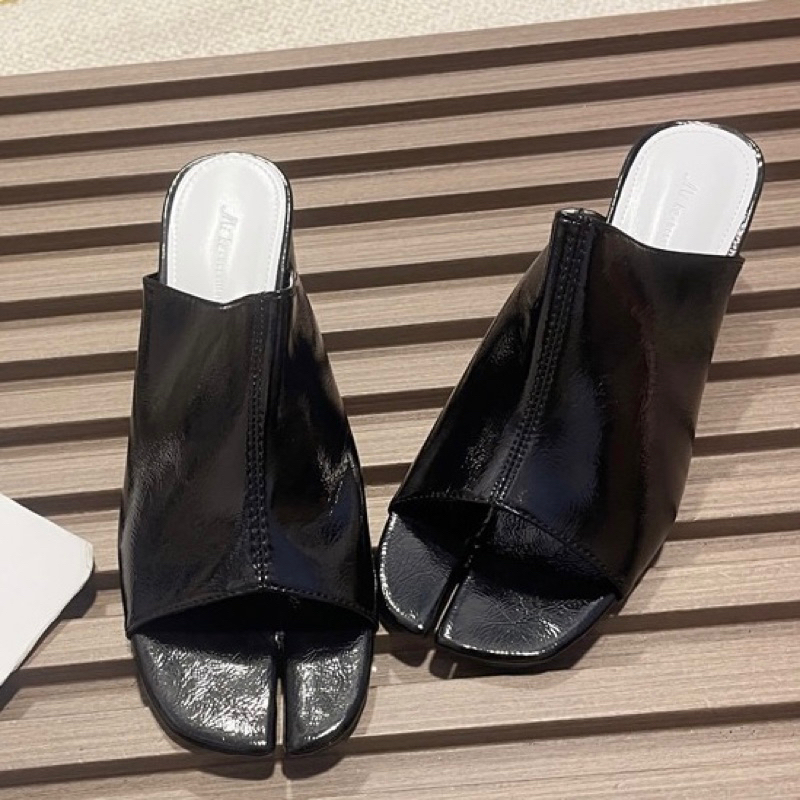 ORDER 🍃 Guốc quai ngang gót tròn móng chân 4cm 35-39