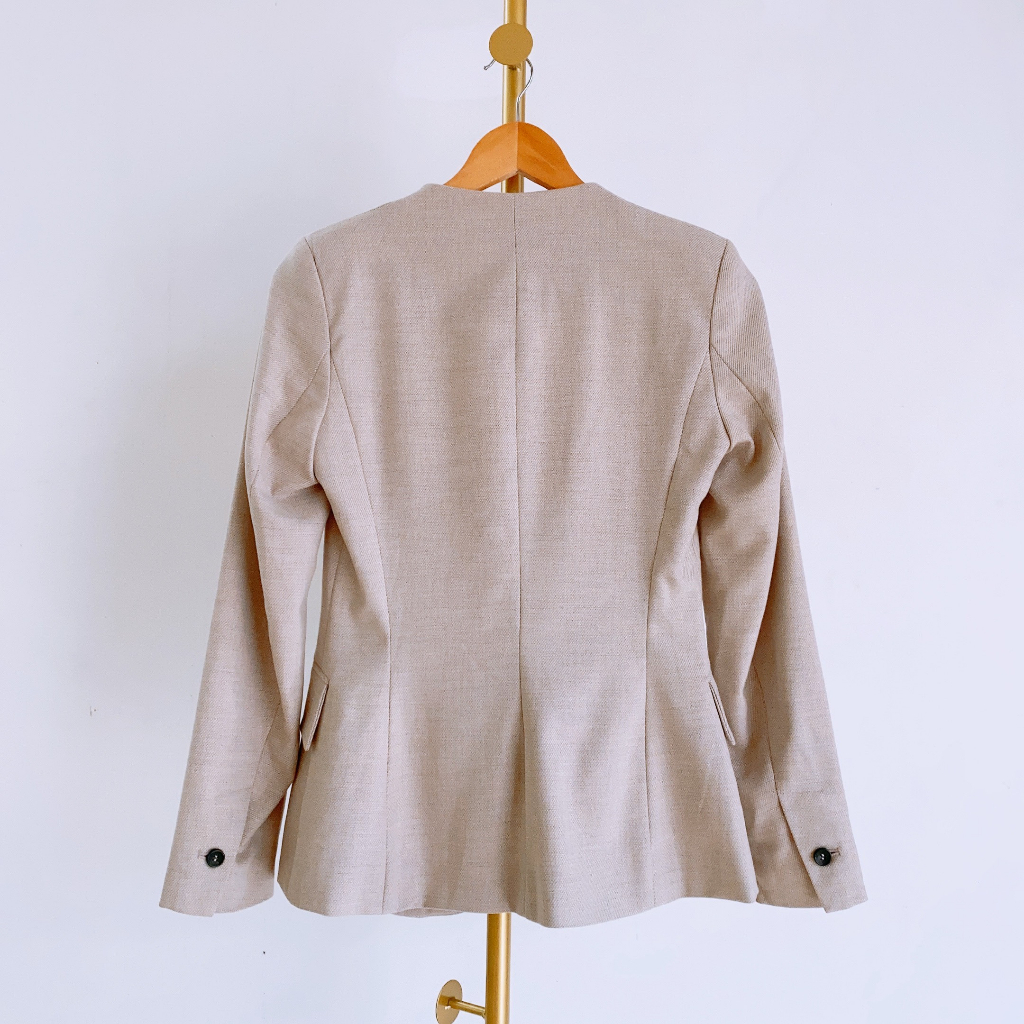 **  Áo khoác Blazer Zara authentic chiết eo cổ không ve - Đã Qua Sử Dụng