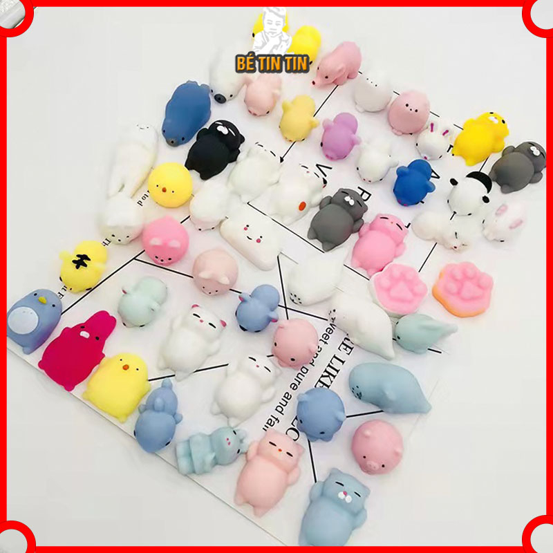 Thú mochi squishy xả stress - Đồ chơi thú mochi mềm dẽo giải trí