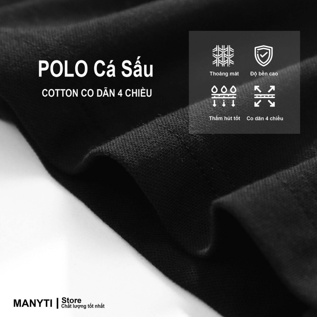 Áo polo nam, áo thun nam, áo phông nam vải cá sấu Cotton xuất xịn,chuẩn form, sang trọng - thanh lịch