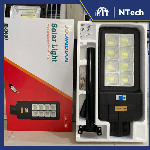 Đèn năng lượng mặt trời Jindian- Đèn đường NLMT  Công suất 400W -Khung ABS- Chip Led "SMD"