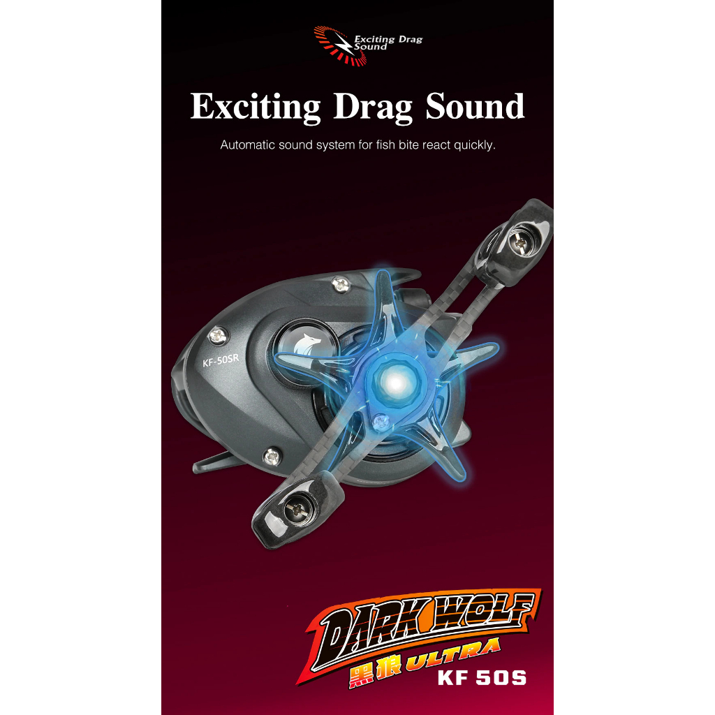 Máy ngang BFS darkwolf Ultra có drag clicker hàng hot Tsurinoya Hita Lure