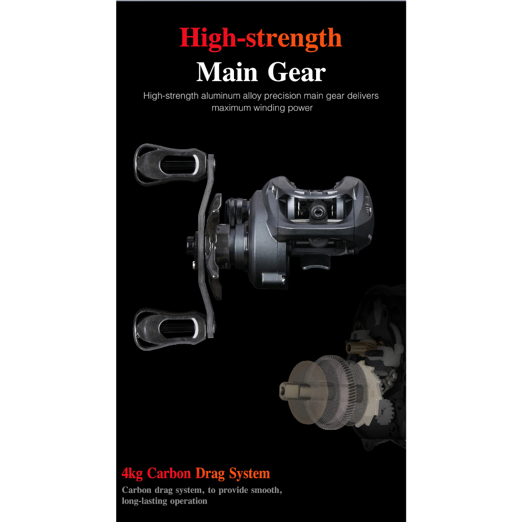 Máy ngang BFS darkwolf Ultra có drag clicker hàng hot Tsurinoya Hita Lure