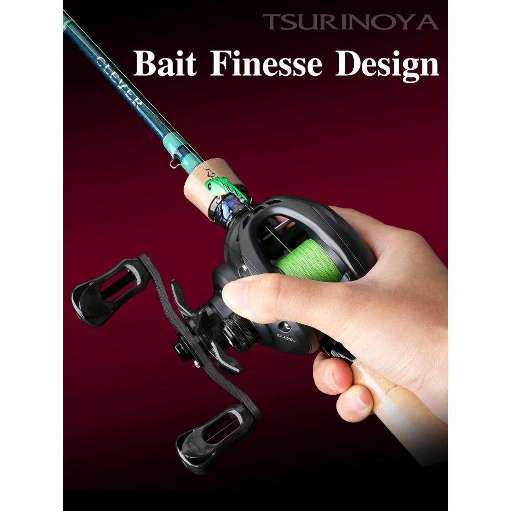 Máy ngang BFS darkwolf Ultra có drag clicker hàng hot Tsurinoya Hita Lure