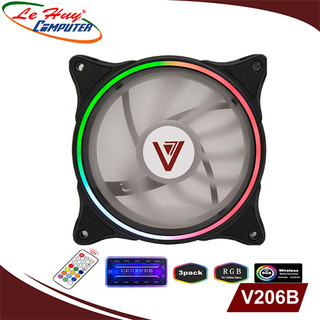 Fan Case VSP V206B RGB Pack 3 Fan (Hub + Remote)