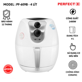 Nồi chiên không dầu perfect 4l - GLA-609 + Tặng kèm 1 bộ 5 nồi men cao cấp