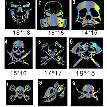 Tem Phản Quang Cực Chất Trang Trí Capo,Sườn Xe. Decal Phản Quang Oto By DV AUTO