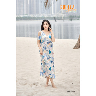 SFB3021 ĐẦM LỤA TRỄ VAI
