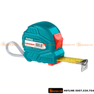 Thước kéo thép nền vàng total 3m x 16mm tmt126031 - thước cuộn