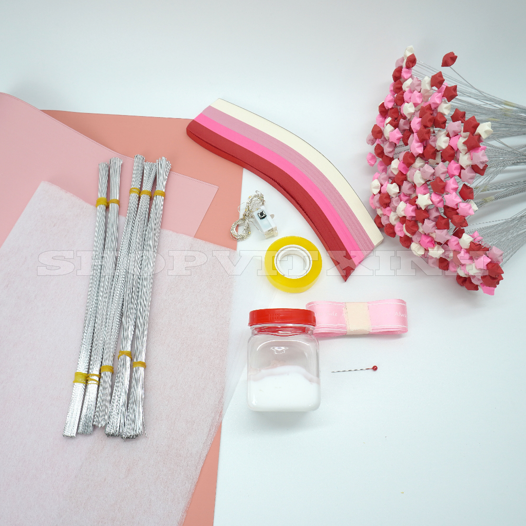 Set Nguyên Liệu Làm Bó Hoa Sao 350 Bông - Shop Vịt Xinh| Shop Vịt Xinh 86