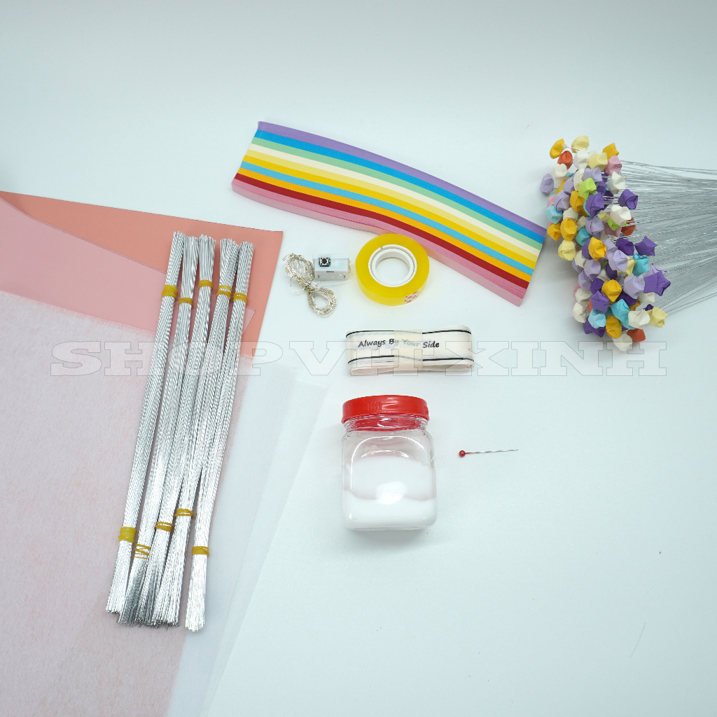 Set Nguyên Liệu Làm Bó Hoa Sao 350 Bông - Shop Vịt Xinh| Shop Vịt Xinh 86