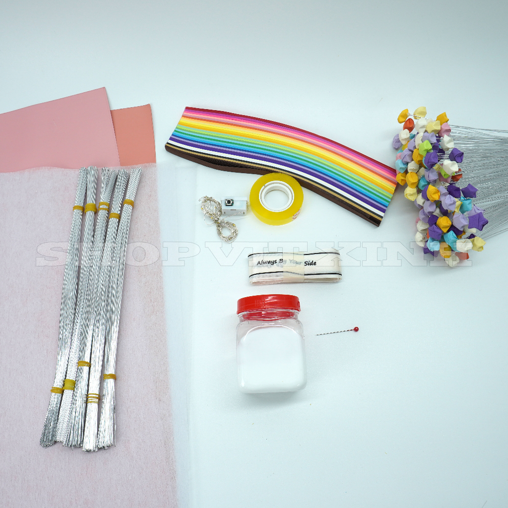 Set Nguyên Liệu Làm Bó Hoa Sao 350 Bông - Shop Vịt Xinh| Shop Vịt Xinh 86