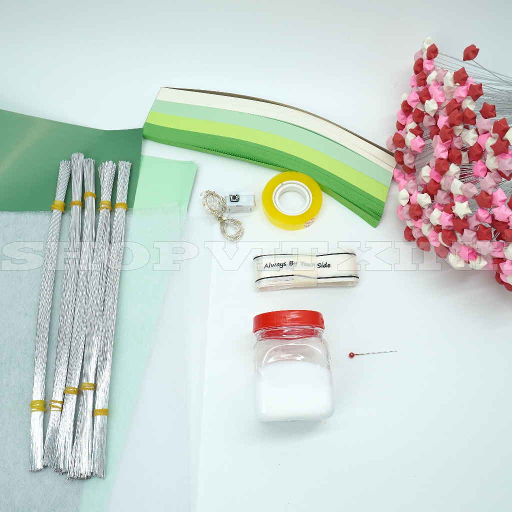 Set Nguyên Liệu Làm Bó Hoa Sao 350 Bông - Shop Vịt Xinh| Shop Vịt Xinh 86