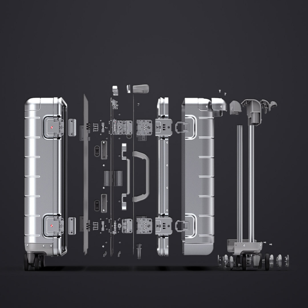 Vali Nhôm Xiaomi 20 Inch LXX10RM Màu Bạc Chính Hãng