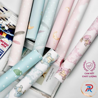 [GIÁ RẺ] Cuộn 10M giấy dán tường PK khổ rộng 45CM có sẵn keo dán - MẪU HOẠT HÌNH DỄ THƯƠNG 2 GDTPK008