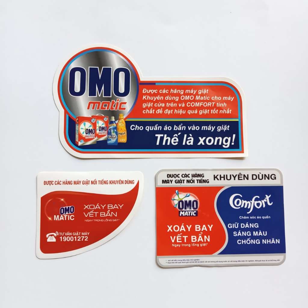 TEM OMO MÁY GIẶT ( BÓNG -ĐẸP)
