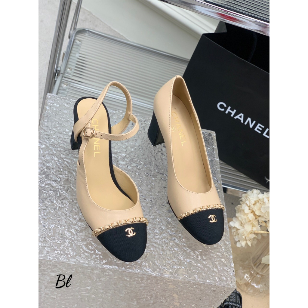 SANDAL CHA NEO MŨI VÁ VIỀN XÍCH