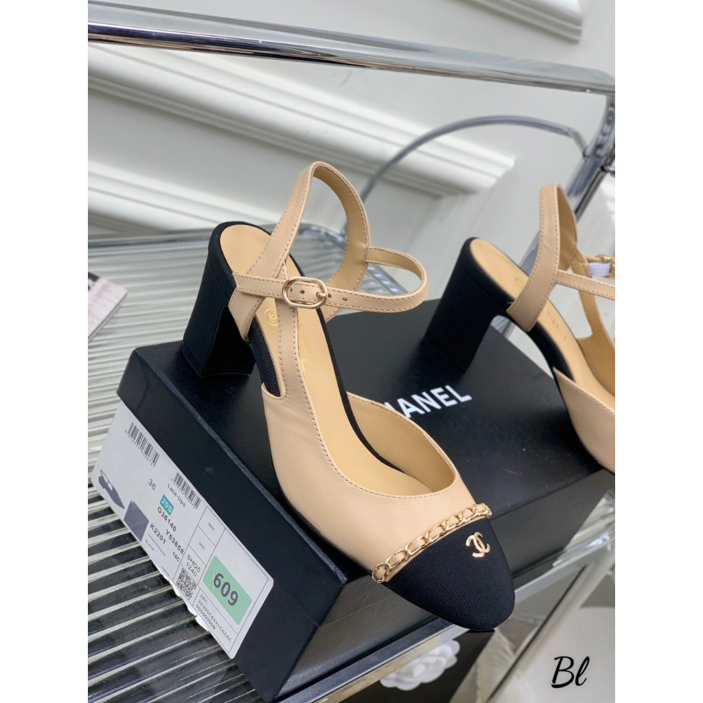 SANDAL CHA NEO MŨI VÁ VIỀN XÍCH