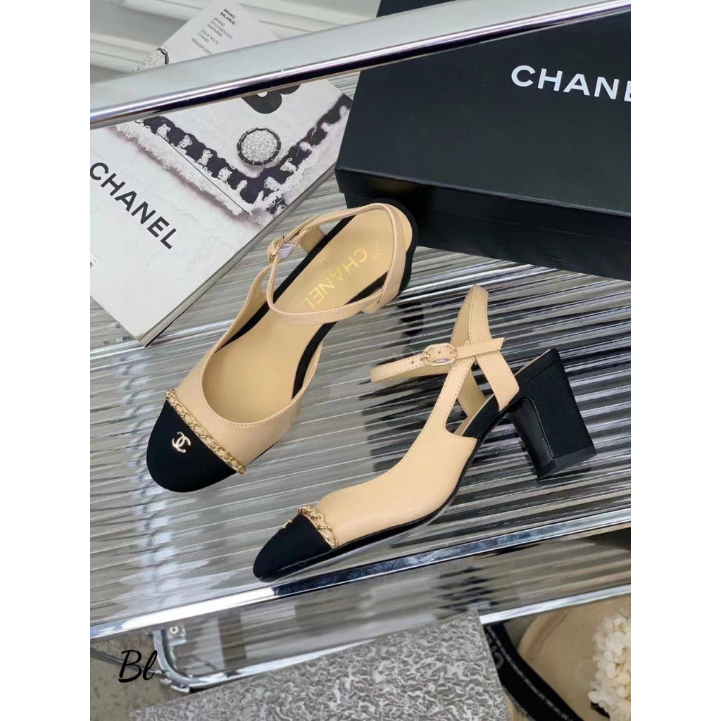 SANDAL CHA NEO MŨI VÁ VIỀN XÍCH