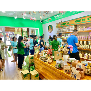 Bột sữa (Cốt) dừa Cocofarm bịch 1Kg độ béo 20% pha chế đồ uống, nấu chè, làm bánh, nấu ăn