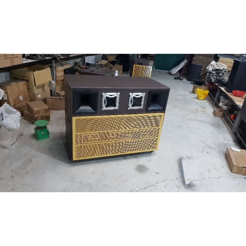 Vỏ thùng loa kéo 2 bas 40