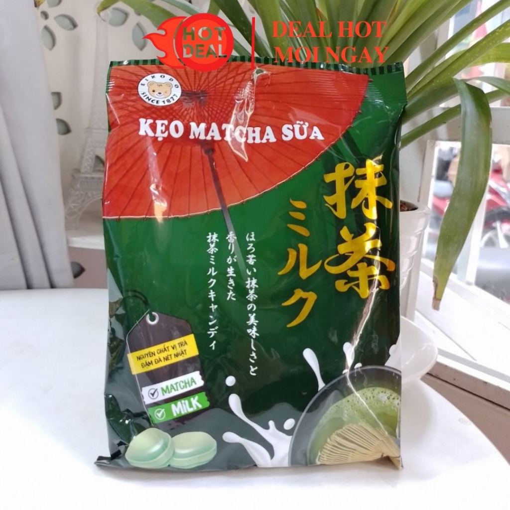 Kẹo Matcha Sữa Eikodo Nhật Bản Gói 120G