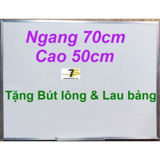 Bảng mica trắng viết bút lông 50 x 70cm - Tặng Bút lông & Lau bảng