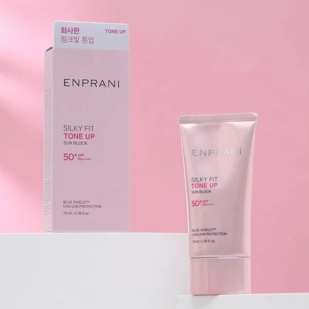 Kem Chống Nắng Kềm Dầu Nâng Tông ENPRANI SILKY FIT TONE UP SUNBLOCK SPF 50+ PA++++