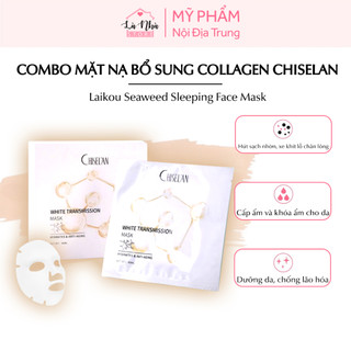 Combo mặt nạ bổ sung Collagen Chiselan, mặt nạ Chiselan dưỡng trắng, ngừa lão hóa, làm căng bóng da giúp trẻ hóa làn da.