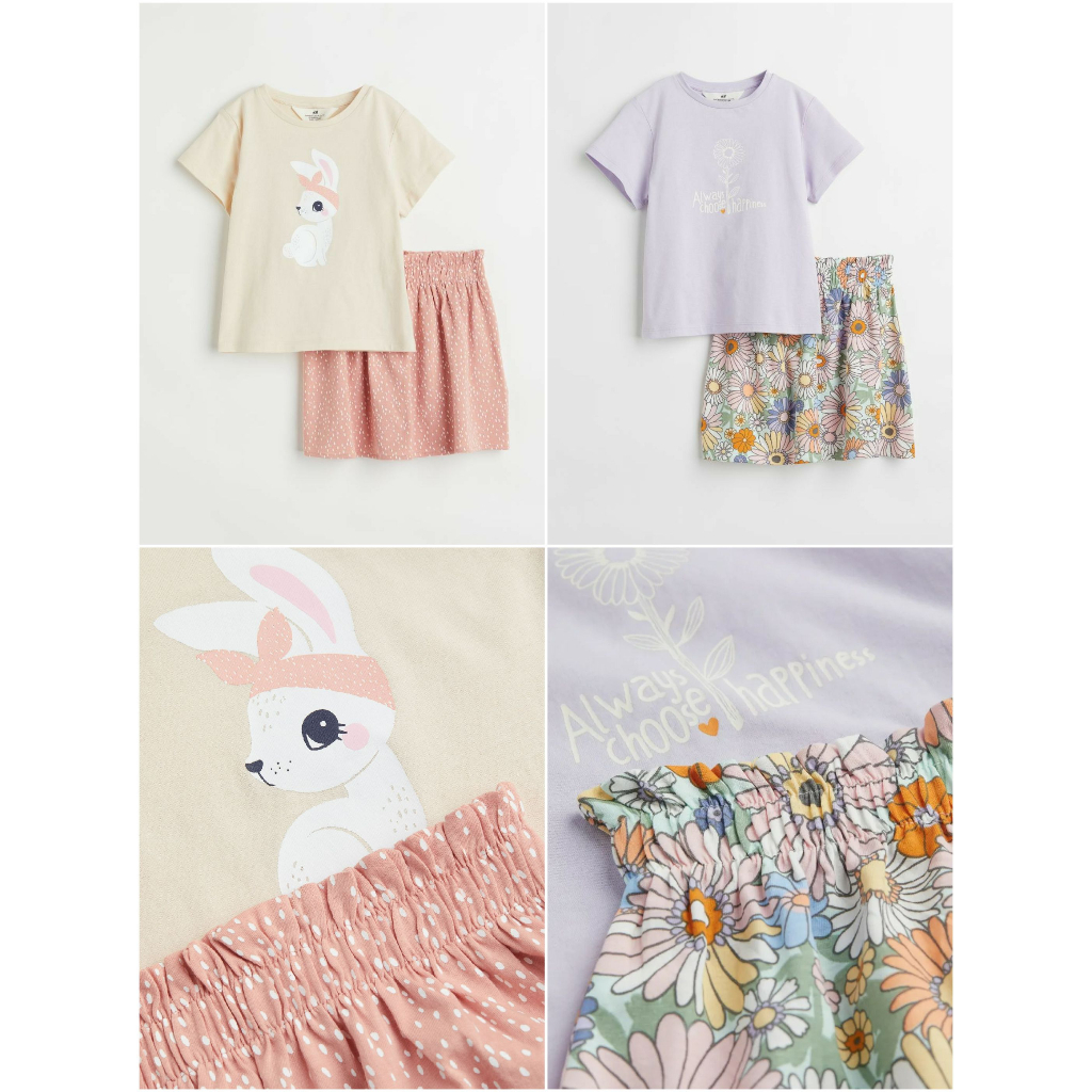 Set áo chân váy thỏ 0889759006 HM H&M_authenitc JP