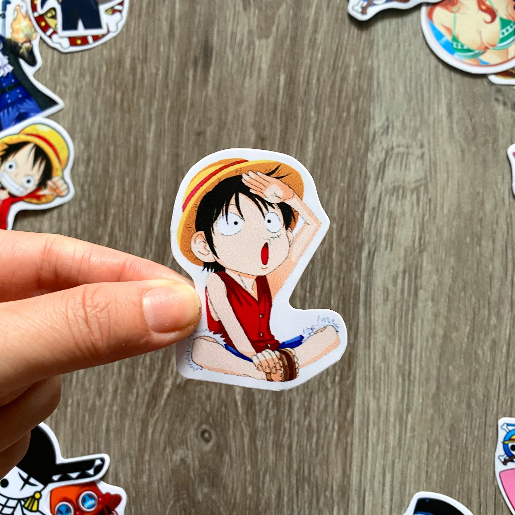 Sticker ONE PIECE - ĐẢO HẢI TẶC Chống Nước Dán Trang Trí Va Li, Xe, Laptop, Nón Bảo Hiểm, Đàn Guitar