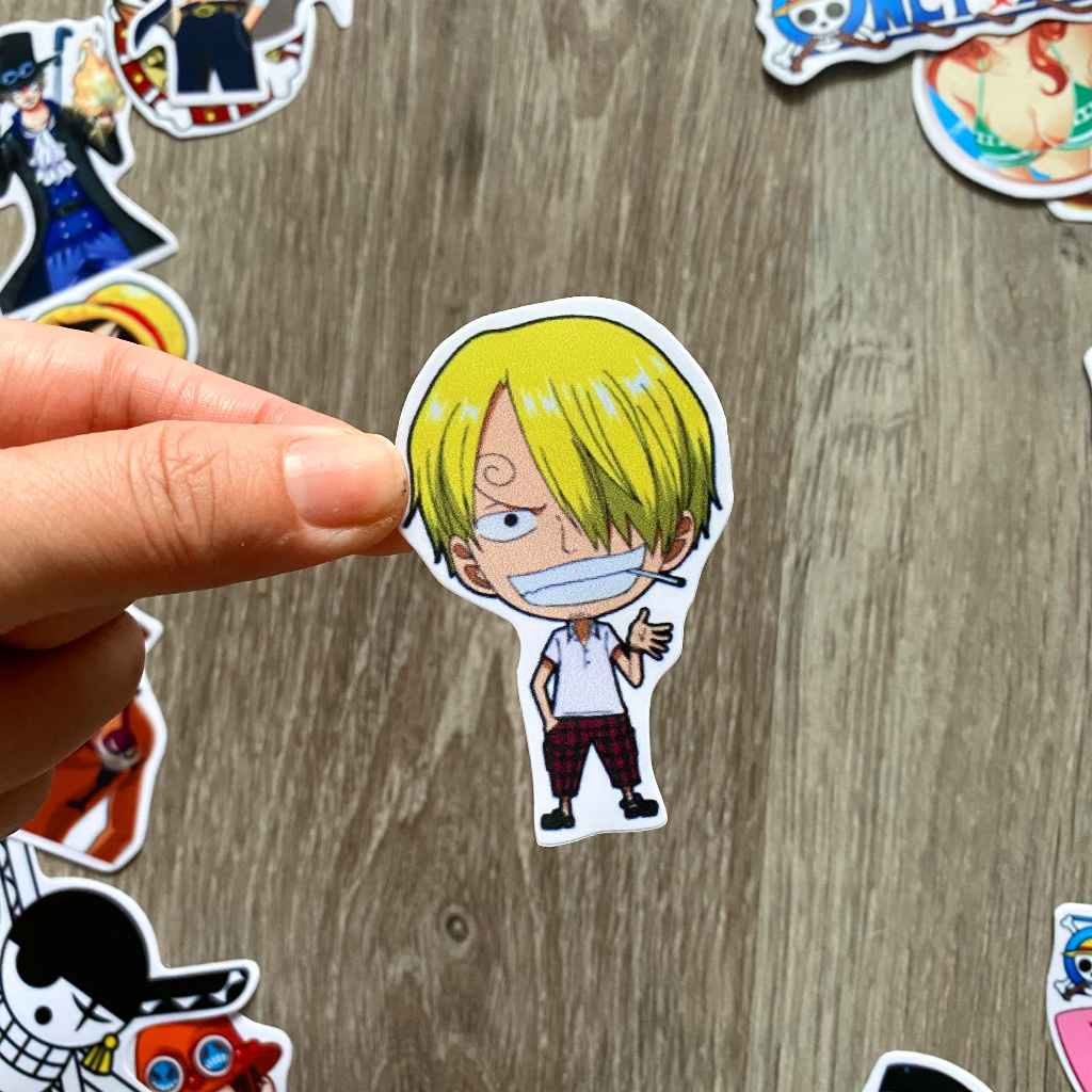 Sticker ONE PIECE - ĐẢO HẢI TẶC Chống Nước Dán Trang Trí Va Li, Xe, Laptop, Nón Bảo Hiểm, Đàn Guitar