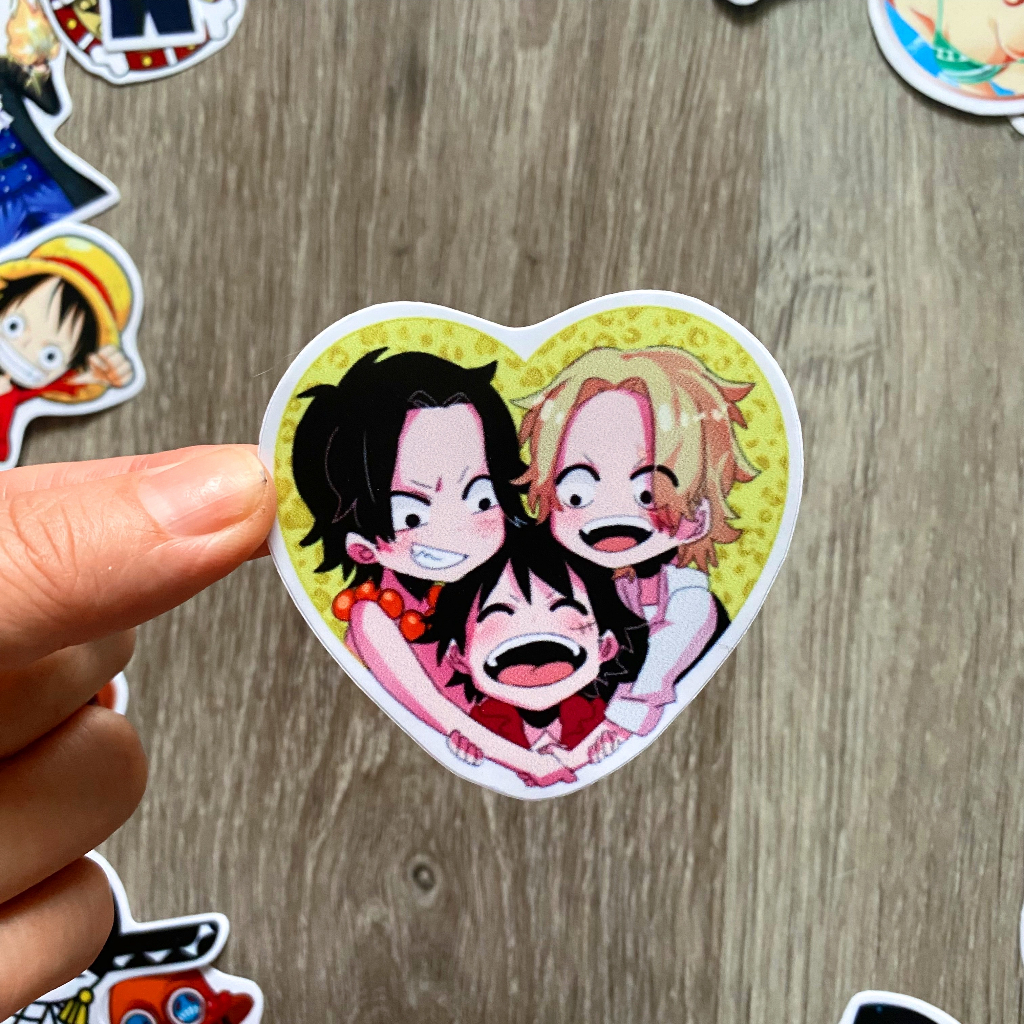 Sticker ONE PIECE - ĐẢO HẢI TẶC Chống Nước Dán Trang Trí Va Li, Xe, Laptop, Nón Bảo Hiểm, Đàn Guitar