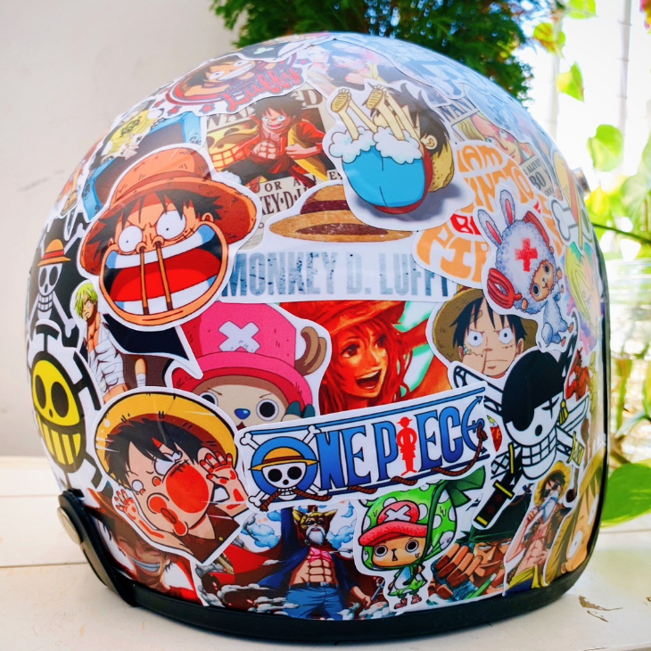 Sticker ONE PIECE - ĐẢO HẢI TẶC Chống Nước Dán Trang Trí Va Li, Xe, Laptop, Nón Bảo Hiểm, Đàn Guitar