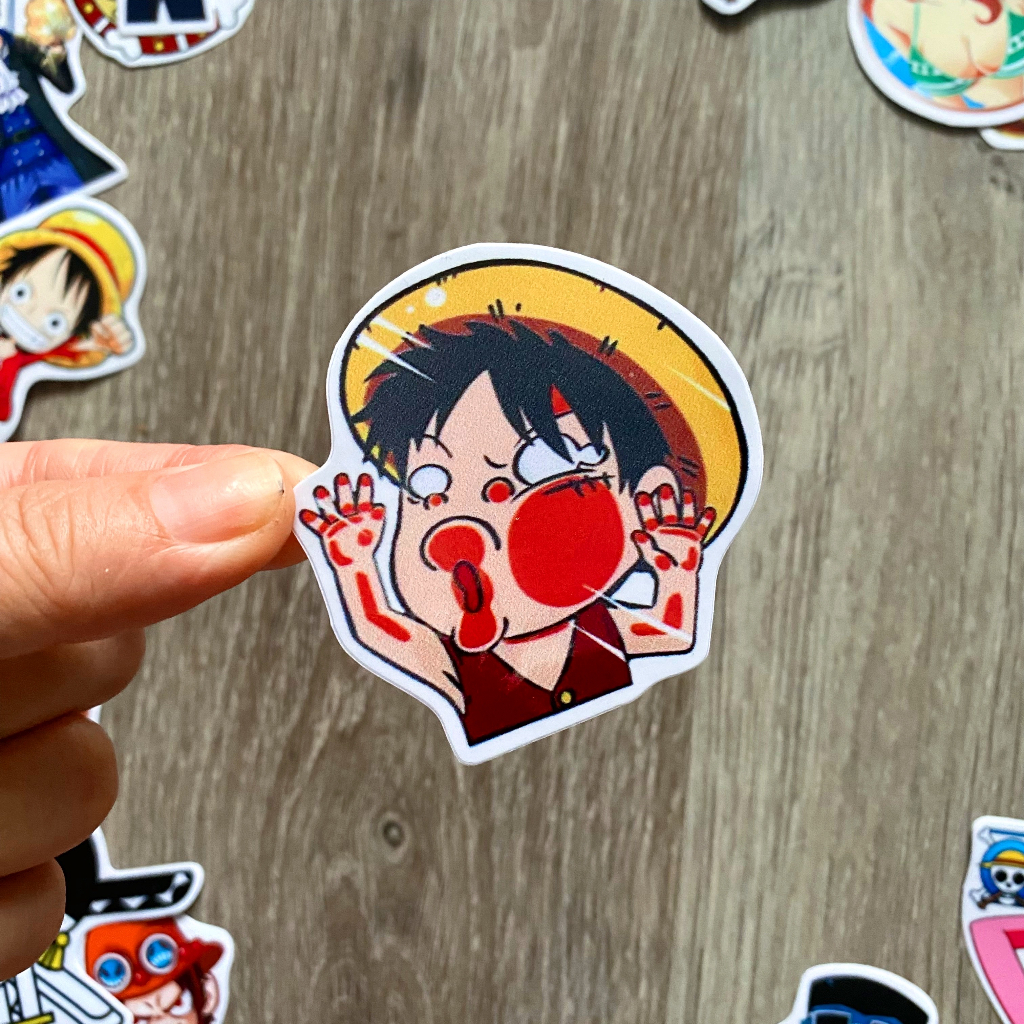 Sticker ONE PIECE - ĐẢO HẢI TẶC Chống Nước Dán Trang Trí Va Li, Xe, Laptop, Nón Bảo Hiểm, Đàn Guitar