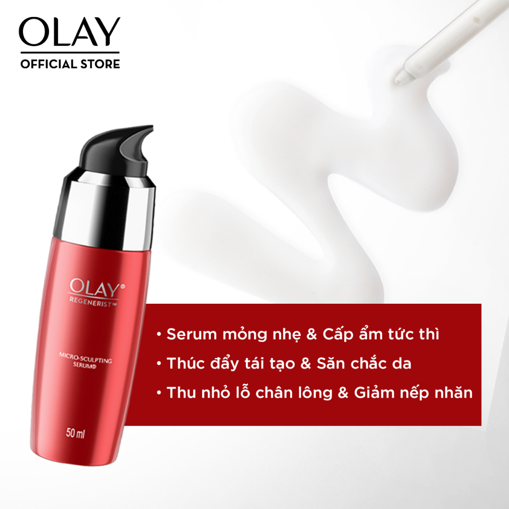 Combo 3: Kem Dưỡng Ẩm Ngày & Đêm + Serum Căng Mướt, Sáng Khỏe & Ngừa Lão Hóa OLAY REGENERIST (50GX2 + 50ML)