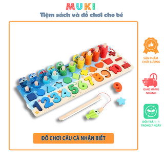 Đồ chơi Câu cá nhận biết số lượng số đếm và hình khối - Phát triển vận động tinh cho bé ( Từ 1-3 tuổi)