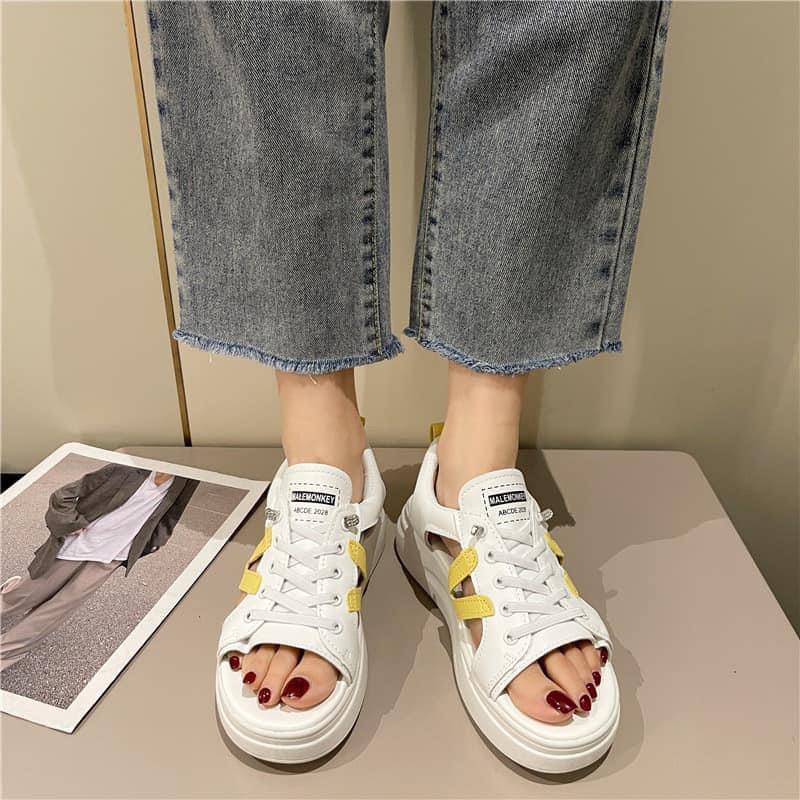 Giày thể thao nữ hở mũi thoáng mát