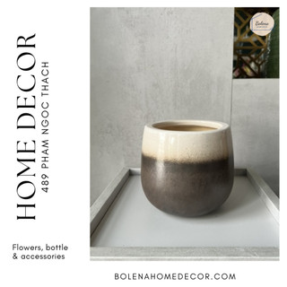 Bình cắm hoa chậu hoa gốm sứ xuất dư gốm Bình Dương giá rẻ trang trí nhà cửa, decor phòng khách, quán cafe