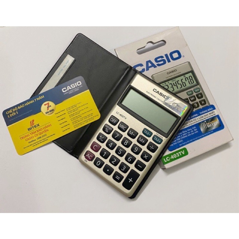 Máy tính Casio LC-403TV, Máy tính dùng cho học sinh và văn phòng, VPP Minh Trí