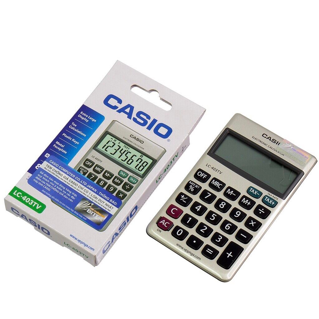 Máy tính Casio LC-403TV, Máy tính dùng cho học sinh và văn phòng, VPP Minh Trí