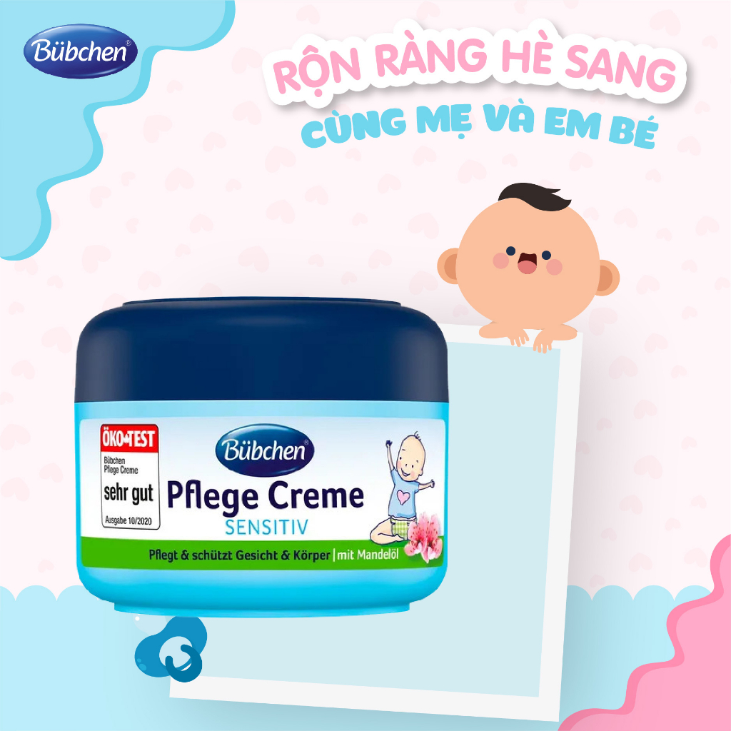 Kem dưỡng thể cho trẻ sơ sinh Bubchen Baby Pflege Creme 75ml